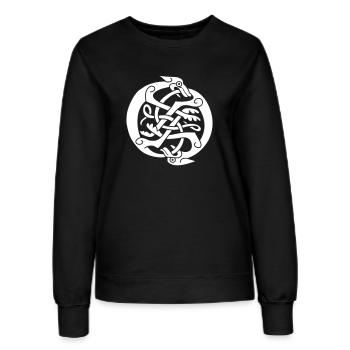 Keltisches Design Tiere - Frauen Sweatshirt - Schwarz - Vorne - AI Model Female 172 light (172cm)
