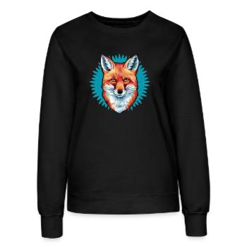 Renard - Illustration - Sweat Femme - noir - Devant - AI Model Female 172 light (172cm)