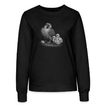Wanderfalke - Frauen Sweatshirt - Schwarz - Vorne - AI Model Female 172 light (172cm)