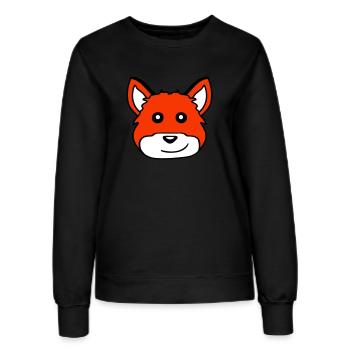 Fuchs Rotfuchs Wildes Tier Schlauer Wald Bewohner - Frauen Sweatshirt - Schwarz - Vorne - AI Model Female 172 light (172cm)