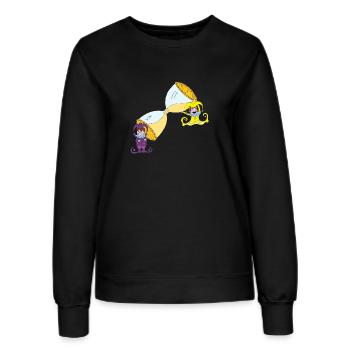 Les lutins - Sweat Femme - noir - Devant - AI Model Female 172 light (172cm)