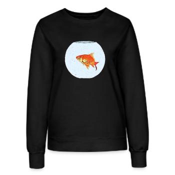 Poisson rouge / Goldfisch - Frauen Sweatshirt - Schwarz - Vorne - AI Model Female 172 light (172cm)
