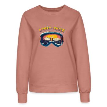 Après-Skier - Frauen Sweatshirt - Altrosa - Vorne - AI Model Female 172 dark (172cm)