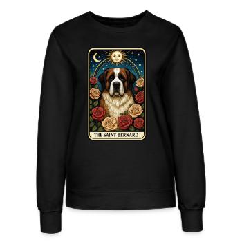 Bernhardiner - Frauen Sweatshirt - Schwarz - Vorne - AI Model Female 172 light (172cm)