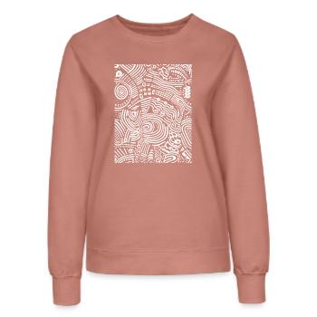 Graphic - Women’s Sweatshirt - dusky rose - Front - AI Model Female 172 dark (172cm)