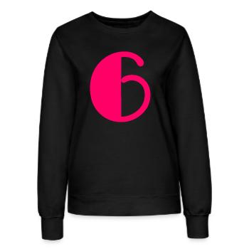 6. 6 ANS. 6e ANNIVERSAIRE. ANNIVERSAIRE 6 ANS. ANN - Sweat Femme - noir - Devant - AI Model Female 172 light (172cm)