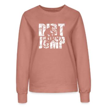 Dirt Jump - Women’s Sweatshirt - dusky rose - Front - AI Model Female 172 dark (172cm)