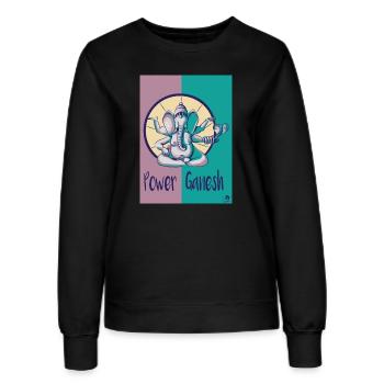 Power Ganesh - Sweat Femme - noir - Devant - AI Model Female 172 light (172cm)
