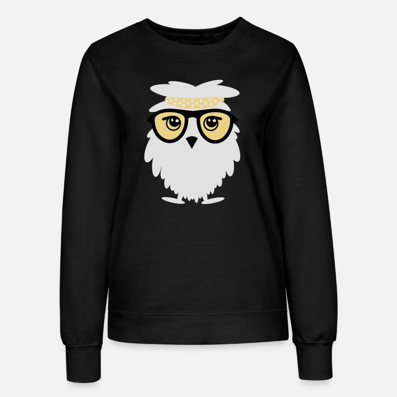 wise owl - Women’s Sweatshirt - black