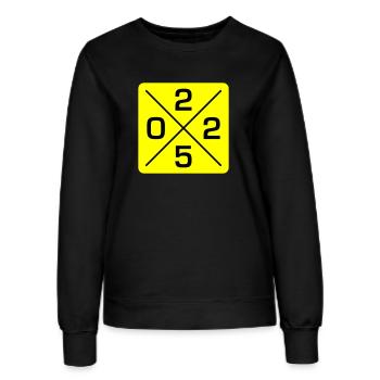 2025 - Frauen Sweatshirt - Schwarz - Vorne - AI Model Female 172 light (172cm)