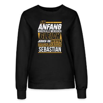 SEBASTIAN - Die Besten - Frauen Sweatshirt - Schwarz - Vorne - AI Model Female 172 light (172cm)