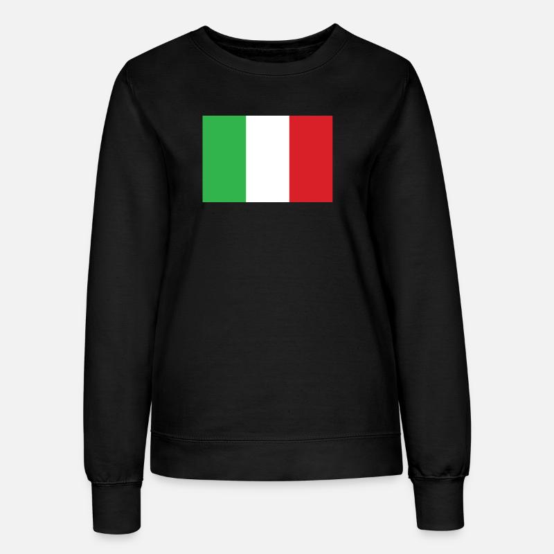 Drapeau de l’Italie Conception verticale - Sweat Femme - noir