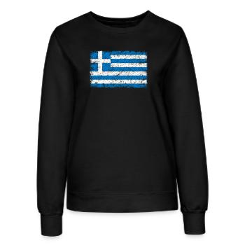 Grèce - Sweat Femme - noir - Devant - AI Model Female 172 light (172cm)