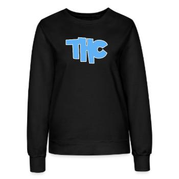Thc - Women’s Sweatshirt - black - Front - AI Model Female 172 light (172cm)