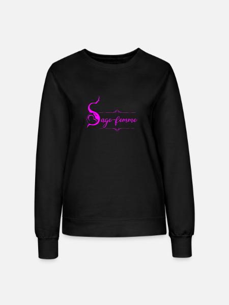 Hebamme - Frauen Sweatshirt - Schwarz