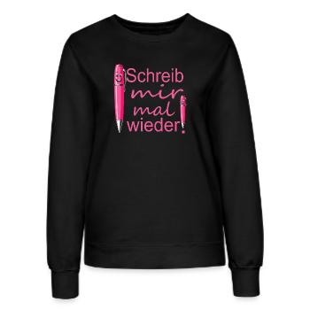 Brieffreundschaft - Frauen Sweatshirt - Schwarz - Vorne - AI Model Female 172 light (172cm)