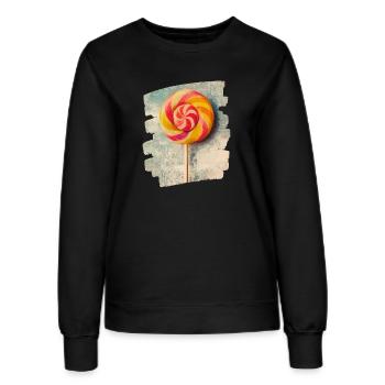 Sucette sucette bonbons bonbons - Sweat Femme - noir - Devant - AI Model Female 172 light (172cm)