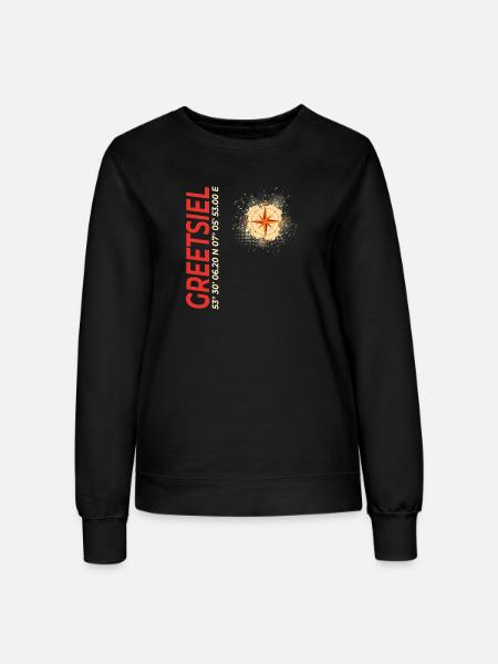 Greetsiel - Frauen Sweatshirt - Schwarz