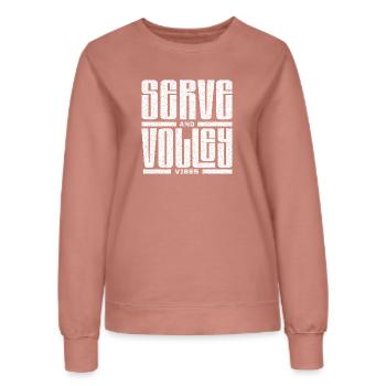 Tennis Serve and volley shirt Hoodie - Frauen Sweatshirt - Altrosa - Vorne - AI Model Female 172 dark (172cm)