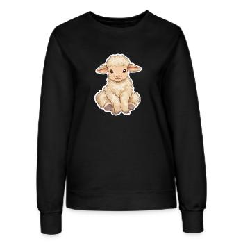 Schaf - Frauen Sweatshirt - Schwarz - Vorne - AI Model Female 172 light (172cm)