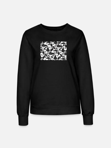 Labyrinth_der_Fische - Frauen Sweatshirt - Schwarz