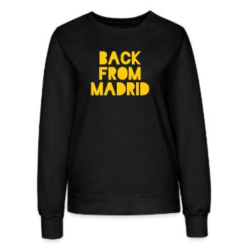 Ausdrucksstarke Madrid-Illustration auf Kleidung - Frauen Sweatshirt - Schwarz - Vorne - AI Model Female 172 light (172cm)