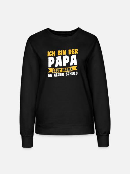 Tochter Sohn - Frauen Sweatshirt - Schwarz