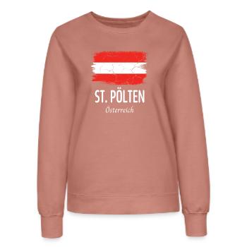 St. Pölten - Frauen Sweatshirt - Altrosa - Vorne - AI Model Female 172 dark (172cm)
