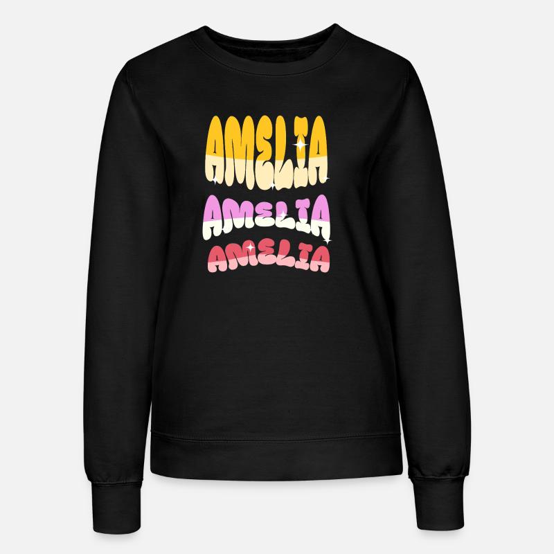 Amelia Name - Women’s Sweatshirt - black