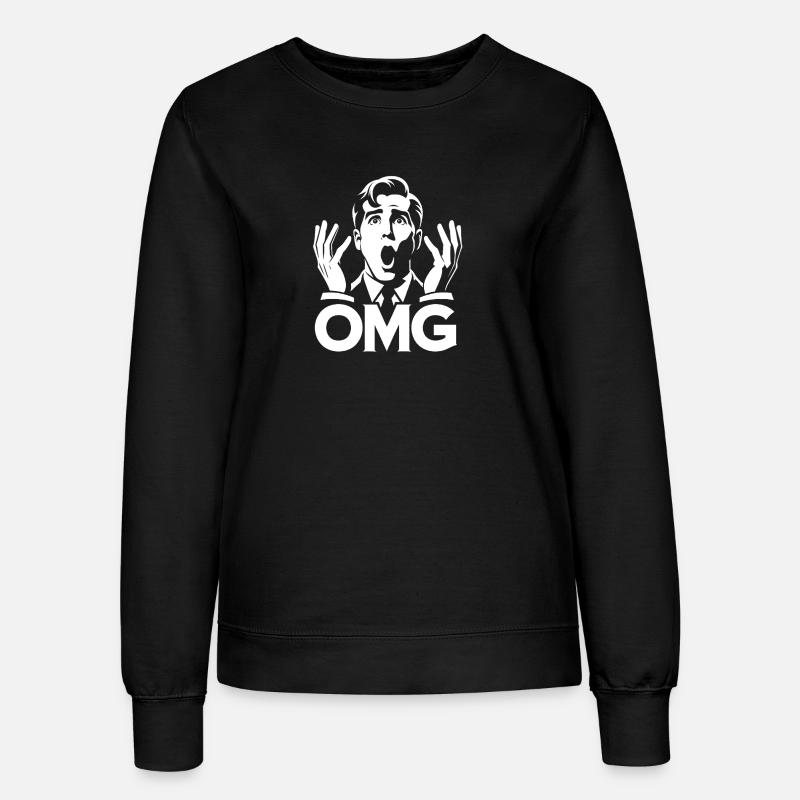 OMG Expression Pop Art - Women’s Sweatshirt - black