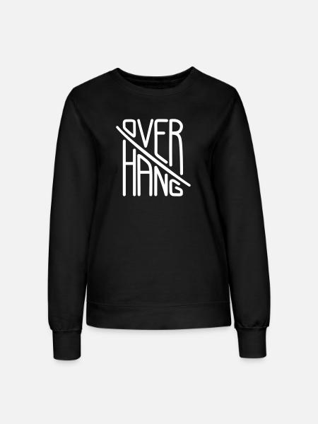 Overhang - Climbing Wall Typography - Frauen Sweatshirt - Schwarz