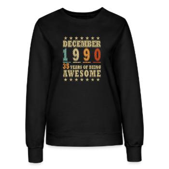 Don décembre 1990 - Sweat Femme - noir - Devant - AI Model Female 172 light (172cm)