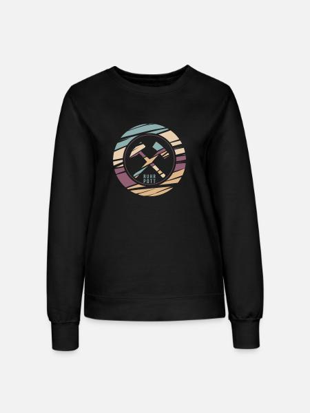 RuhrPott Retro Logo Druck - Frauen Sweatshirt - Schwarz