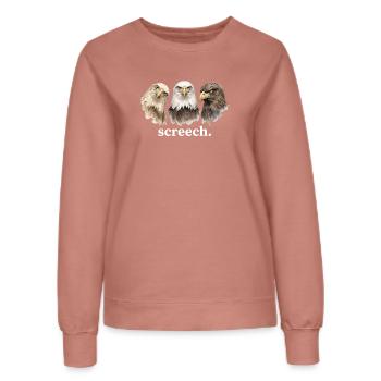 Adler kreischen Lustiges Kreischen für Adlerliebha - Frauen Sweatshirt - Altrosa - Vorne - AI Model Female 172 dark (172cm)