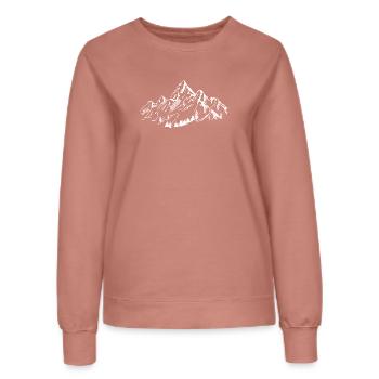 Gebirge - Frauen Sweatshirt - Altrosa - Vorne - AI Model Female 172 dark (172cm)
