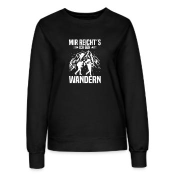 Mir reicht’s ich geh wandern - Frauen Sweatshirt - Schwarz - Vorne - AI Model Female 172 light (172cm)