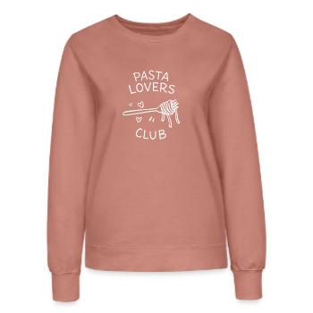 Pasta Lovers Club - Frauen Sweatshirt - Altrosa - Vorne - AI Model Female 172 dark (172cm)