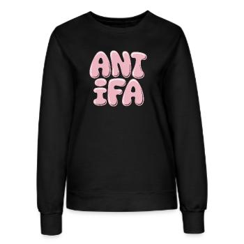 Antifa - Produits dérivés antifascistes - Sweat Femme - noir - Devant - AI Model Female 172 light (172cm)