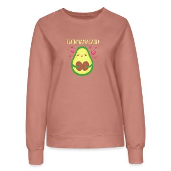 Zwilling Mutter Zwillinge Mama Geschenk - Frauen Sweatshirt - Altrosa - Vorne - AI Model Female 172 dark (172cm)
