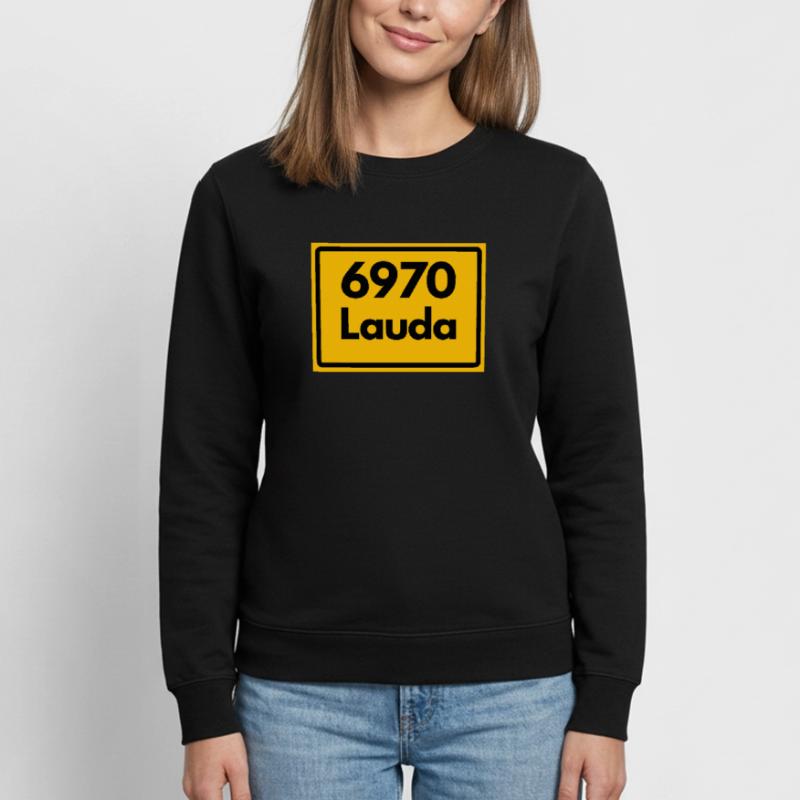 OLD POSTCODE ZIP CODE RETRO 6970 LAUDA HEIMATSTOLZ Women’s Sweatshirt