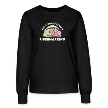 Fibermaxxing - Women’s Sweatshirt - black - Front - AI Model Female 172 light (172cm)