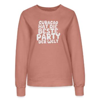 Feiern Curacao - Frauen Sweatshirt - Altrosa - Vorne - AI Model Female 172 dark (172cm)