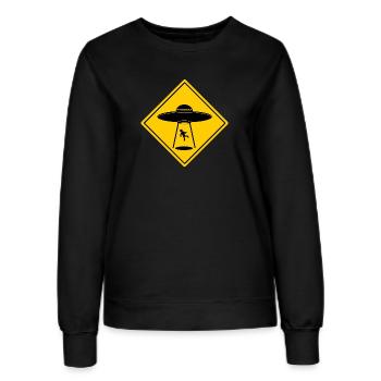 Méfiez-vous des OVNIs - Sweat Femme - noir - Devant - AI Model Female 172 light (172cm)