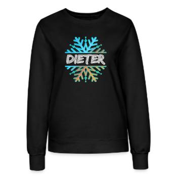 Vorname Dieter - Frauen Sweatshirt - Schwarz - Vorne - AI Model Female 172 light (172cm)