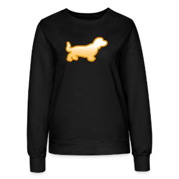 Dackel - Frauen Sweatshirt - Schwarz - Vorne - AI Model Female 172 light (172cm)