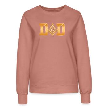 Illuminati Freimaurer - Frauen Sweatshirt - Altrosa - Vorne - AI Model Female 172 dark (172cm)