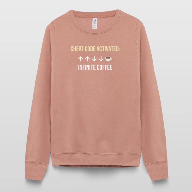 Infinite Coffee Active Cheat Code Women’s Sweatshirt