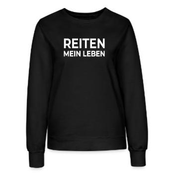Reiten - Frauen Sweatshirt - Schwarz - Vorne - AI Model Female 172 light (172cm)
