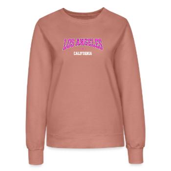 Los Angeles Neon City - Frauen Sweatshirt - Altrosa - Vorne - AI Model Female 172 dark (172cm)