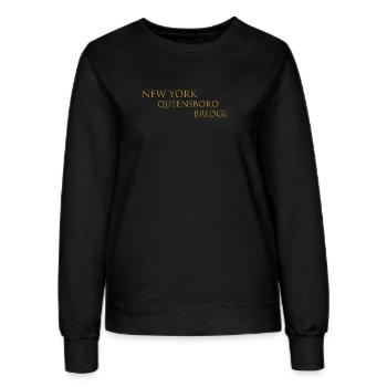 Queensboro Bridge - Frauen Sweatshirt - Schwarz - Vorne - AI Model Female 172 light (172cm)